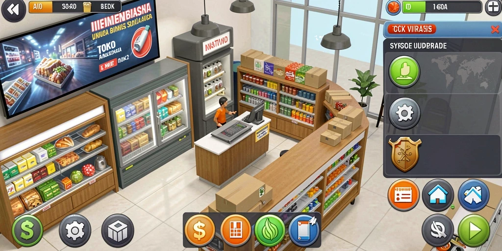Screenshot dari petualangan menegangkan di level terbaru.