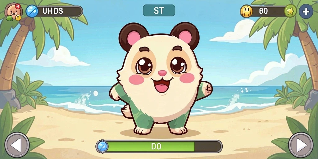 Tampilan awal game dengan grafis yang memukau.