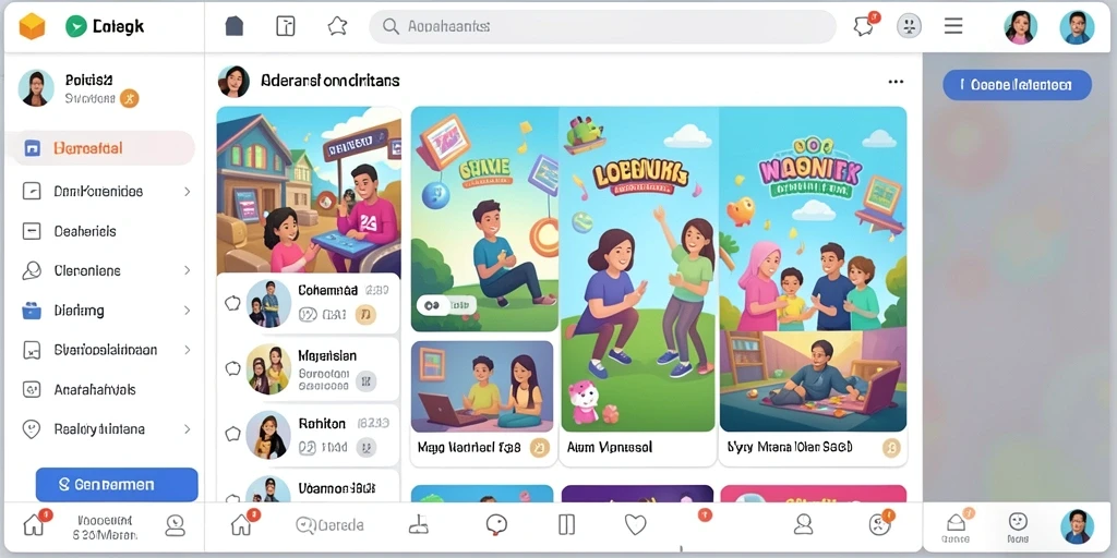 Tampilan menu utama yang menarik dan interaktif.
