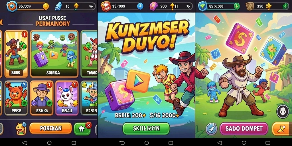 Tampilan antarmuka LUCKSVIP yang sederhana dan intuitif.