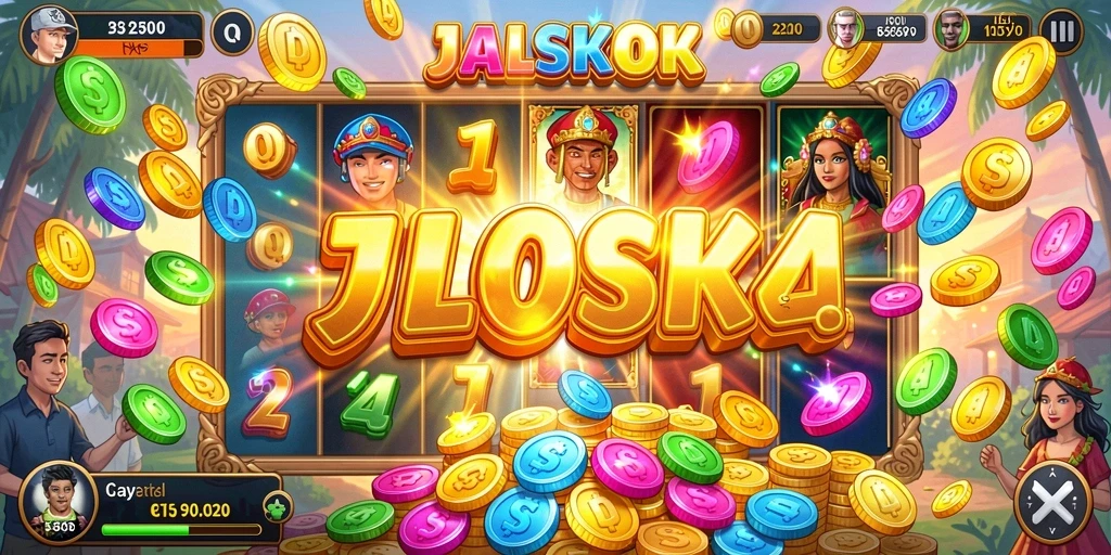 Screenshot menunjukkan grafik berkualitas tinggi dari mesin slot.