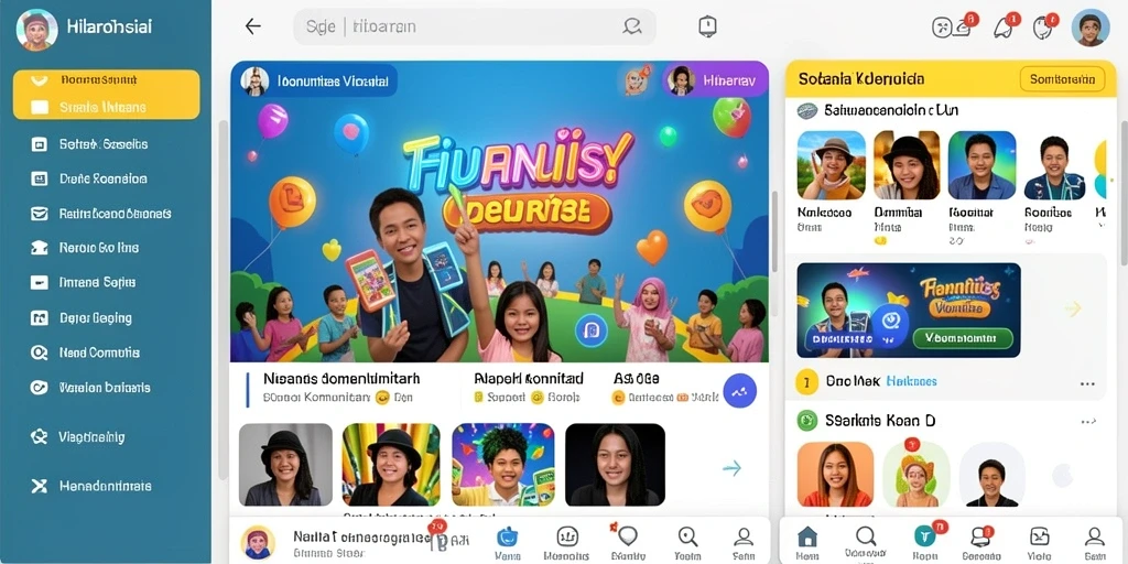 Screenshot menampilkan antarmuka permainan yang menarik.